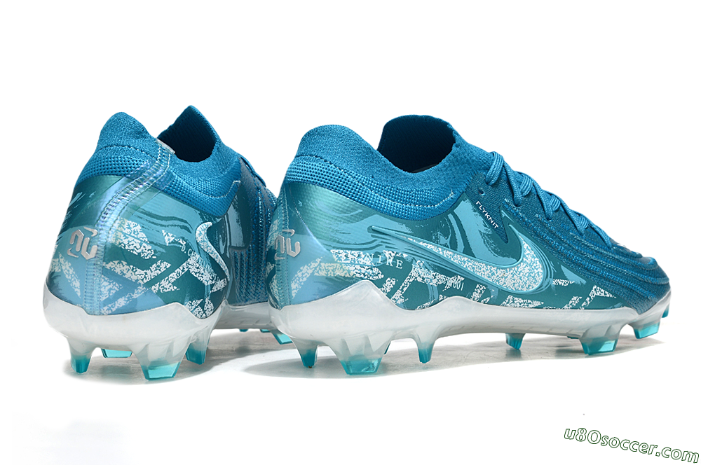 Nike Phantom GX 2 Elite FG Firm Ground Soccer Cleats - Jade/White/Blue 6