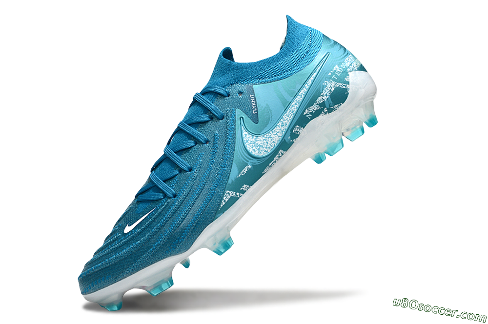 Nike Phantom GX 2 Elite FG Firm Ground Soccer Cleats - Jade/White/Blue 5