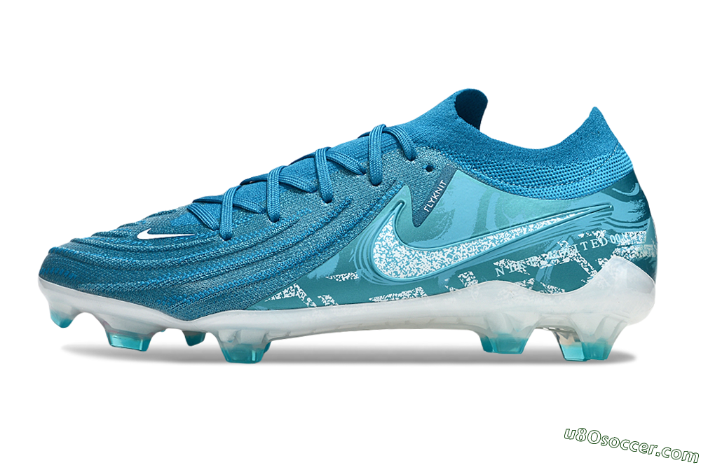 Nike Phantom GX 2 Elite FG Firm Ground Soccer Cleats - Jade/White/Blue 2