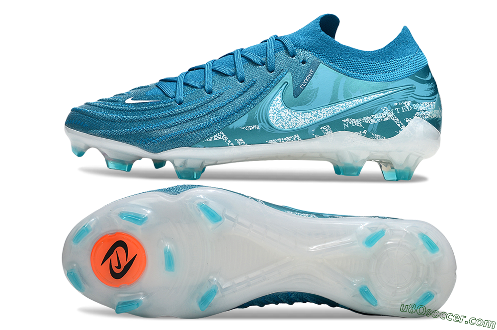 Nike Phantom GX 2 Elite FG Firm Ground Soccer Cleats - Jade/White/Blue 0