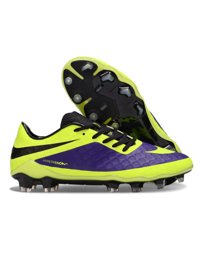 Nike Hypervenom Phantom FG Firm Ground Soccer Cleats - Yellow/Purple/Black