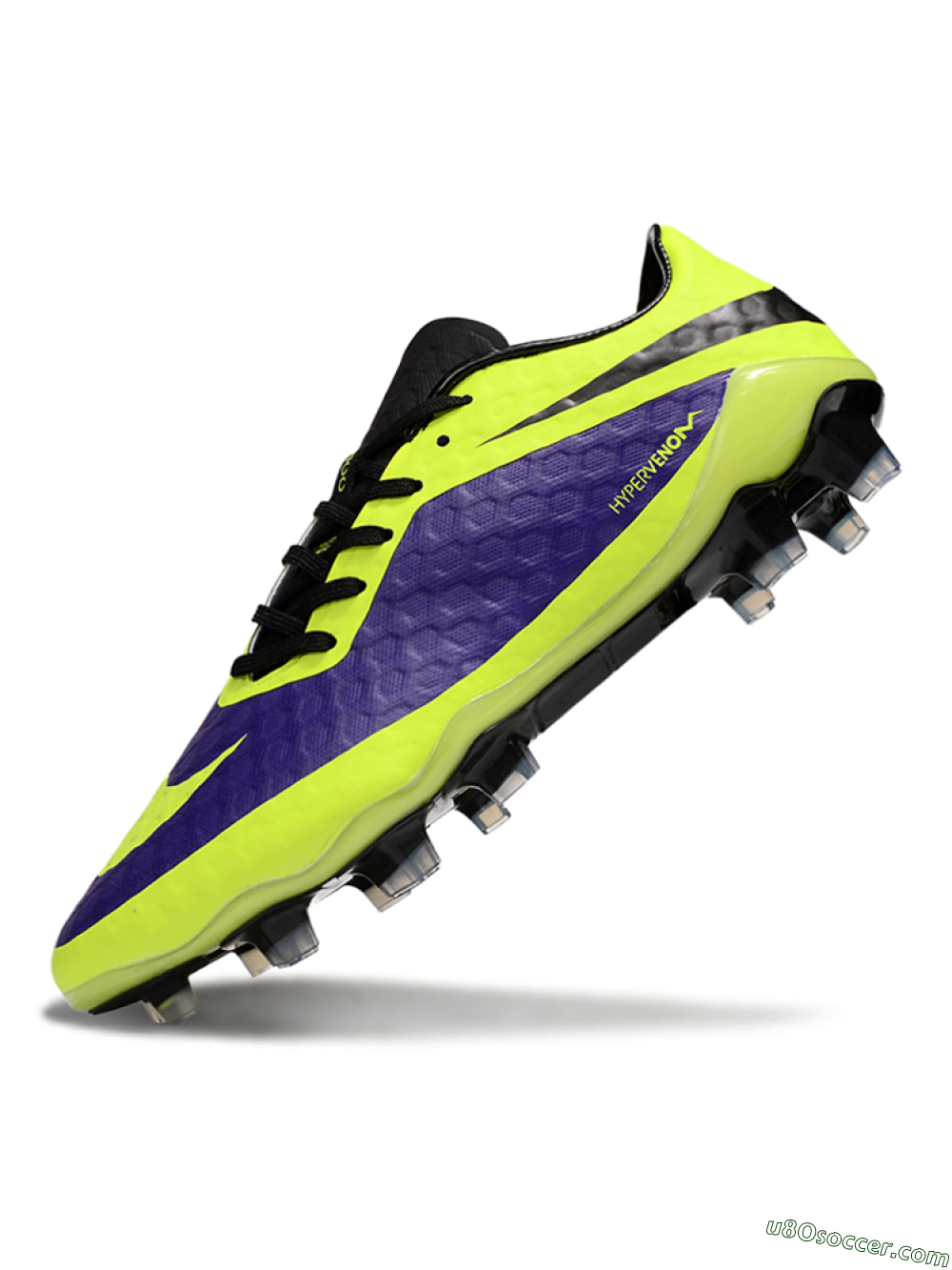 Nike Hypervenom Phantom FG Firm Ground Soccer Cleats - Yellow/Purple/Black 5