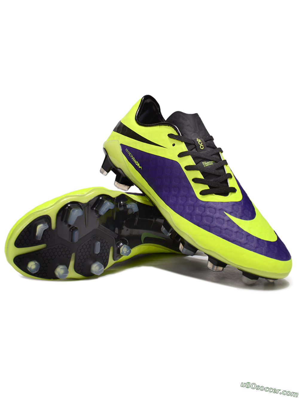 Nike Hypervenom Phantom FG Firm Ground Soccer Cleats - Yellow/Purple/Black 3