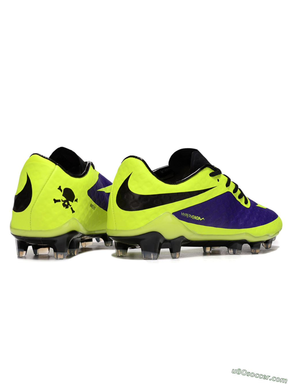 Nike Hypervenom Phantom FG Firm Ground Soccer Cleats - Yellow/Purple/Black 6