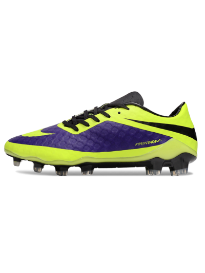 Nike Hypervenom Phantom FG Firm Ground Soccer Cleats - Yellow/Purple/Black