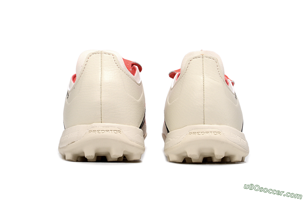 Adidas Predator Elite Foldover Tongue TF Artificial Turf Soccer Shoes - Beige/Black/Red 5