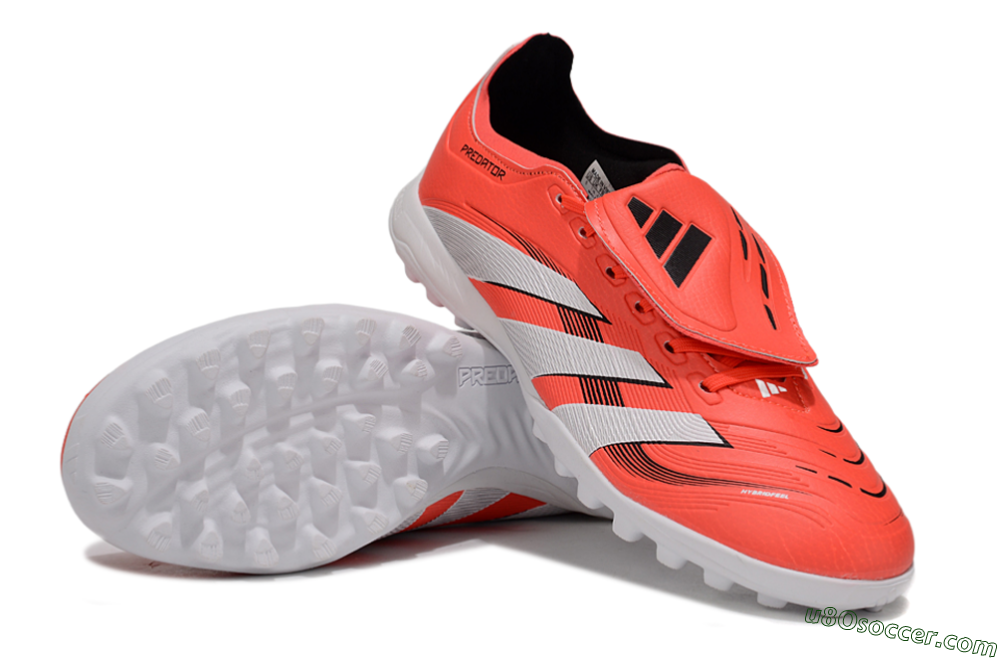 Adidas Predator Elite Foldover Tongue TF Artificial Turf Soccer Shoes - Red/White/Black 3