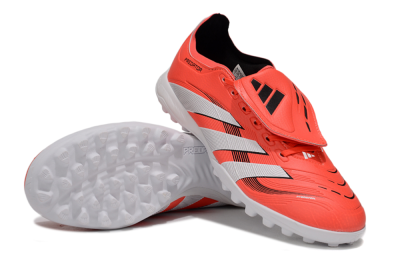 Adidas Predator Elite Foldover Tongue TF Artificial Turf Soccer Shoes - Red/White/Black