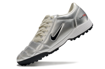 Nike Total 90 III TF Artificial Turf Soccer Shoes - Silver/Black/Red