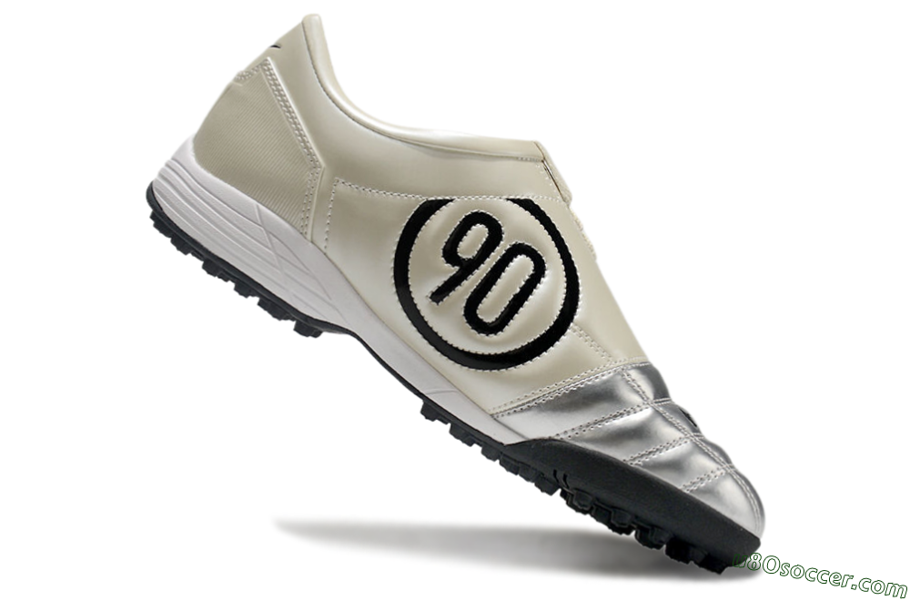 Nike Total 90 III TF Artificial Turf Soccer Shoes - Silver/Black/Red 4
