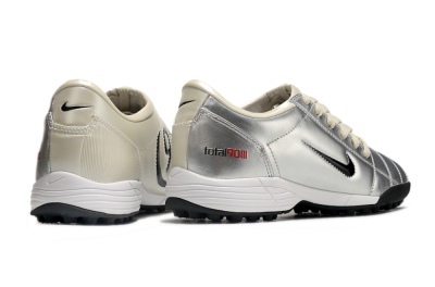 Nike Total 90 III TF Artificial Turf Soccer Shoes - Silver/Black/Red
