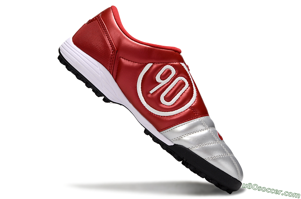 Nike Total 90 III TF Artificial Turf Soccer Shoes - Silver/Red/Black 5