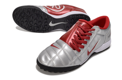 Nike Total 90 III TF Artificial Turf Soccer Shoes - Silver/Red/Black