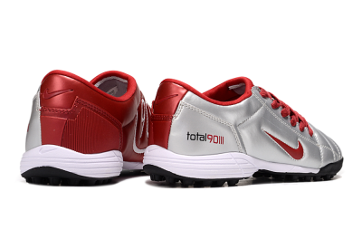 Nike Total 90 III TF Artificial Turf Soccer Shoes - Silver/Red/Black