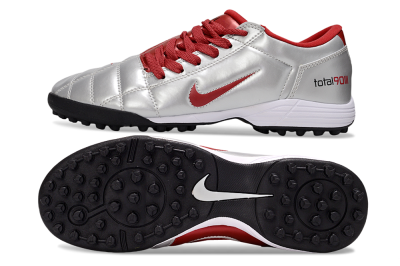 Nike Total 90 III TF Artificial Turf Soccer Shoes - Silver/Red/Black