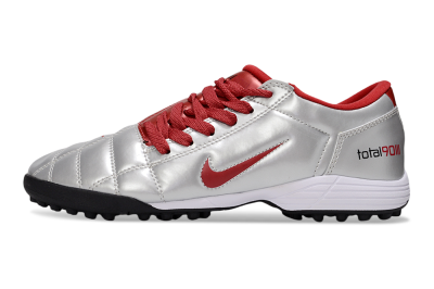 Nike Total 90 III TF Artificial Turf Soccer Shoes - Silver/Red/Black