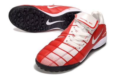 Nike Total 90 III TF Artificial Turf Soccer Shoes - White/Red/Black