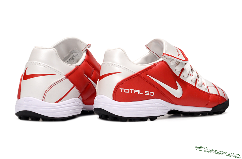Nike Total 90 III TF Artificial Turf Soccer Shoes - White/Red/Black 7