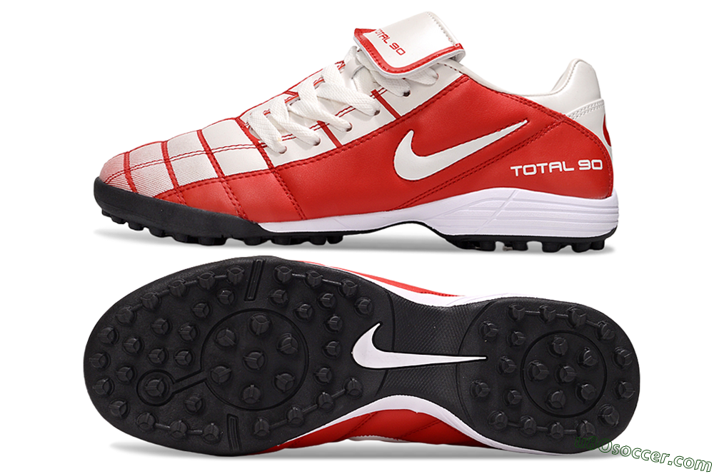 Nike Total 90 III TF Artificial Turf Soccer Shoes - White/Red/Black 0