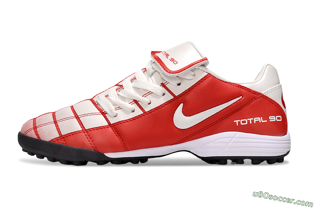 Nike Total 90 III TF Artificial Turf Soccer Shoes - White/Red/Black 2