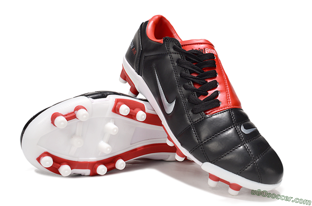 Nike Air Zoom Total 90 III FG Firm Ground Soccer Cleats - Black/White/Red 4