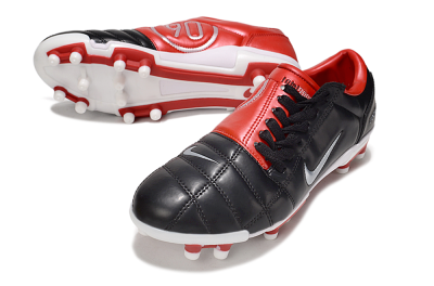 Nike Air Zoom Total 90 III FG Firm Ground Soccer Cleats - Black/White/Red