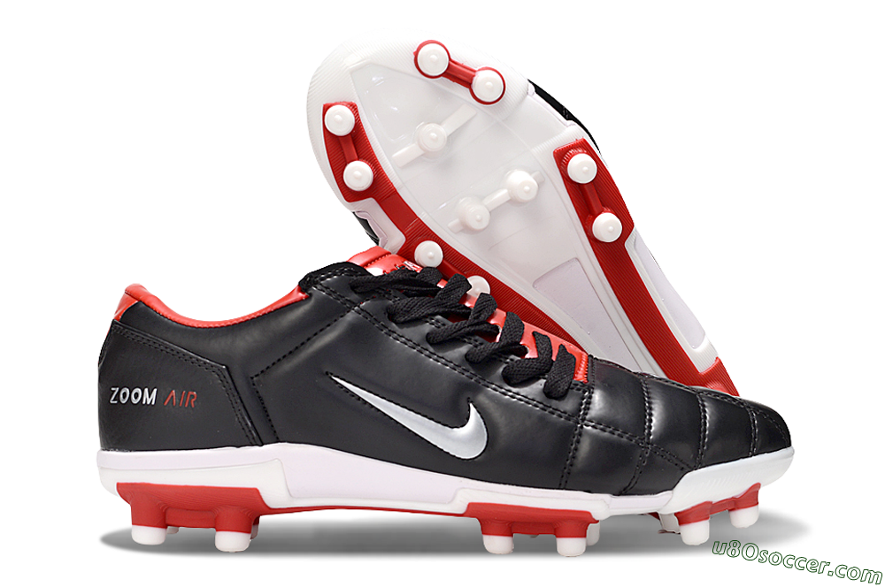 Nike Air Zoom Total 90 III FG Firm Ground Soccer Cleats - Black/White/Red 1