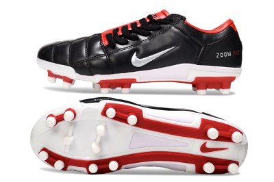 Nike Air Zoom Total 90 III FG Firm Ground Soccer Cleats - Black/White/Red