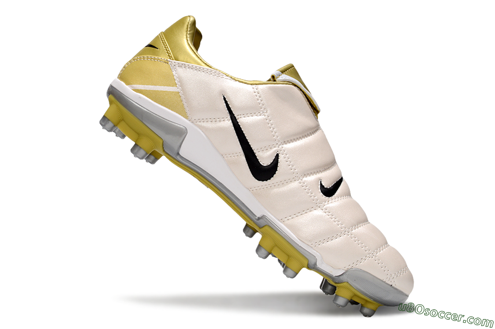 Nike Total 90 III FG Firm Ground Soccer Cleats - Gold/Beige/Black 5