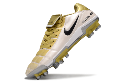 Nike Total 90 III FG Firm Ground Soccer Cleats - Gold/Beige/Black