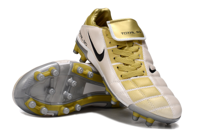 Nike Total 90 III FG Firm Ground Soccer Cleats - Gold/Beige/Black