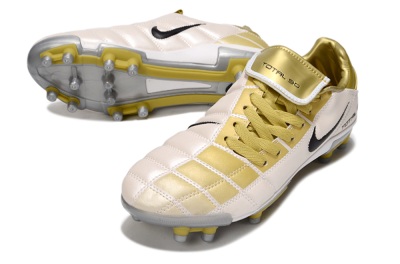 Nike Total 90 III FG Firm Ground Soccer Cleats - Gold/Beige/Black