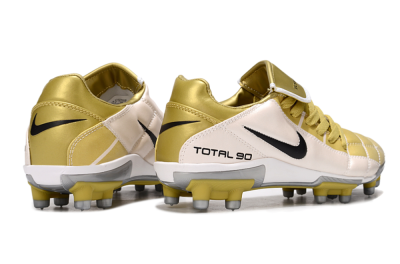 Nike Total 90 III FG Firm Ground Soccer Cleats - Gold/Beige/Black