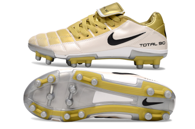 Nike Total 90 III FG Firm Ground Soccer Cleats - Gold/Beige/Black