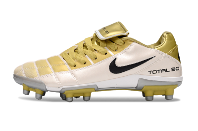 Nike Total 90 III FG Firm Ground Soccer Cleats - Gold/Beige/Black