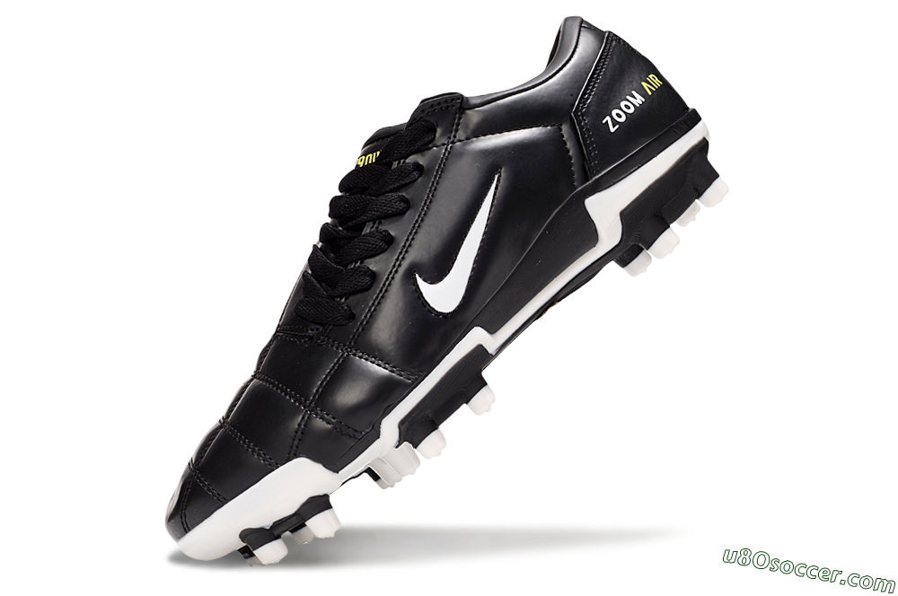 Nike Air Zoom Total 90 III FG Firm Ground Soccer Cleats - Black/White/Yellow 6