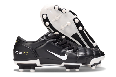 Nike Air Zoom Total 90 III FG Firm Ground Soccer Cleats - Black/White/Yellow