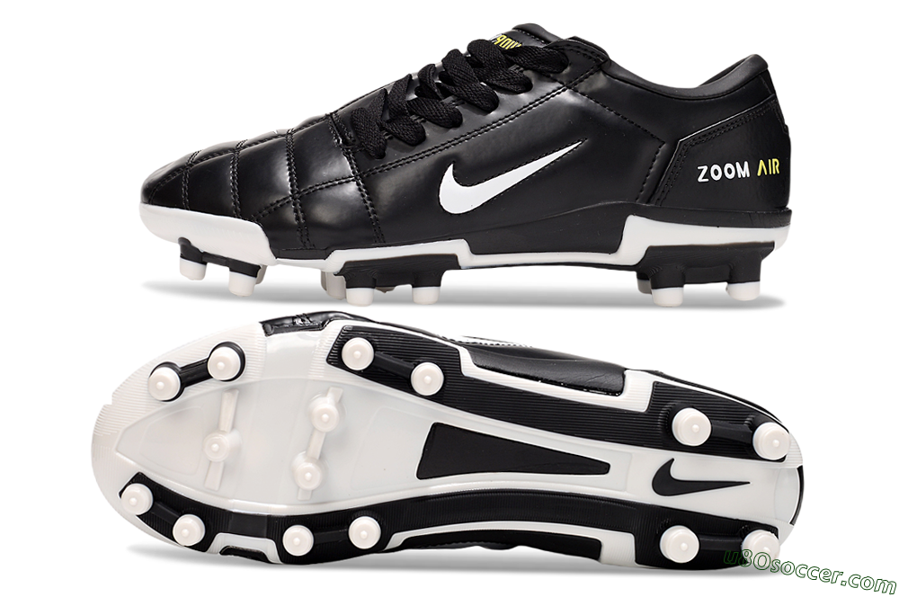 Nike Air Zoom Total 90 III FG Firm Ground Soccer Cleats - Black/White/Yellow 0