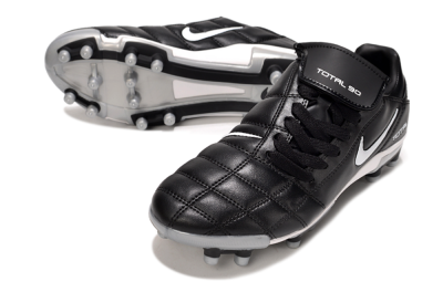 Nike Total 90 III FG Firm Ground Soccer Cleats - Black/White/Red