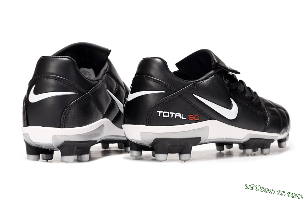 Nike Total 90 III FG Firm Ground Soccer Cleats - Black/White/Red 7