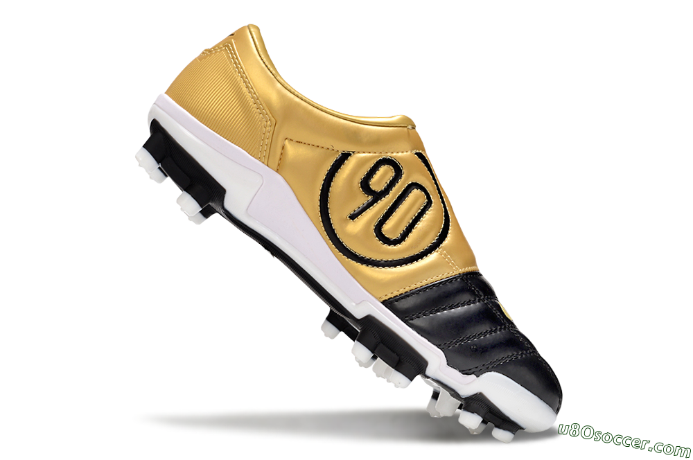 Nike Air Zoom Total 90 III FG Firm Ground Soccer Cleats - Black/Gold/White 5