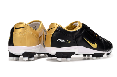 Nike Air Zoom Total 90 III FG Firm Ground Soccer Cleats - Black/Gold/White