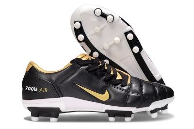 Nike Air Zoom Total 90 III FG Firm Ground Soccer Cleats - Black/Gold/White