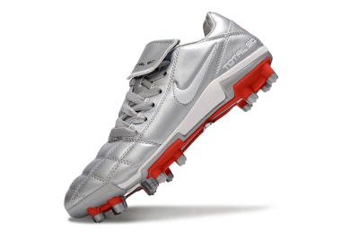 Nike Total 90 III FG Firm Ground Soccer Cleats - Silver/White/Red