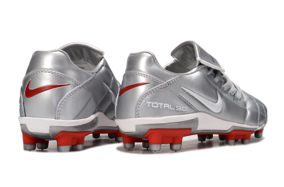 Nike Total 90 III FG Firm Ground Soccer Cleats - Silver/White/Red