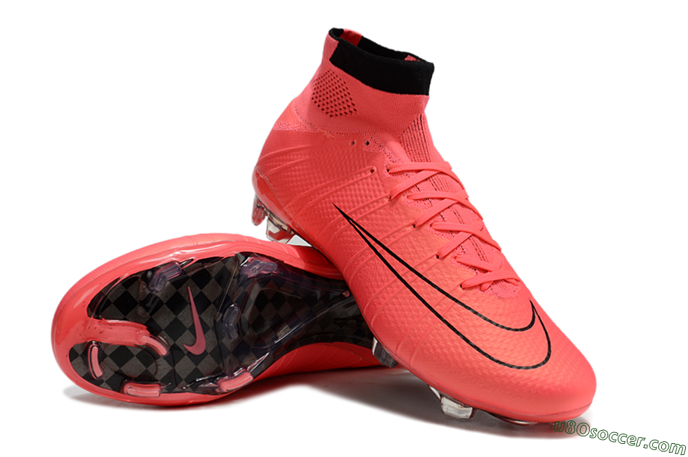 Nike Mercurial Superfly 4 Elite FG Firm Ground Soccer Cleats - Red/Black 3