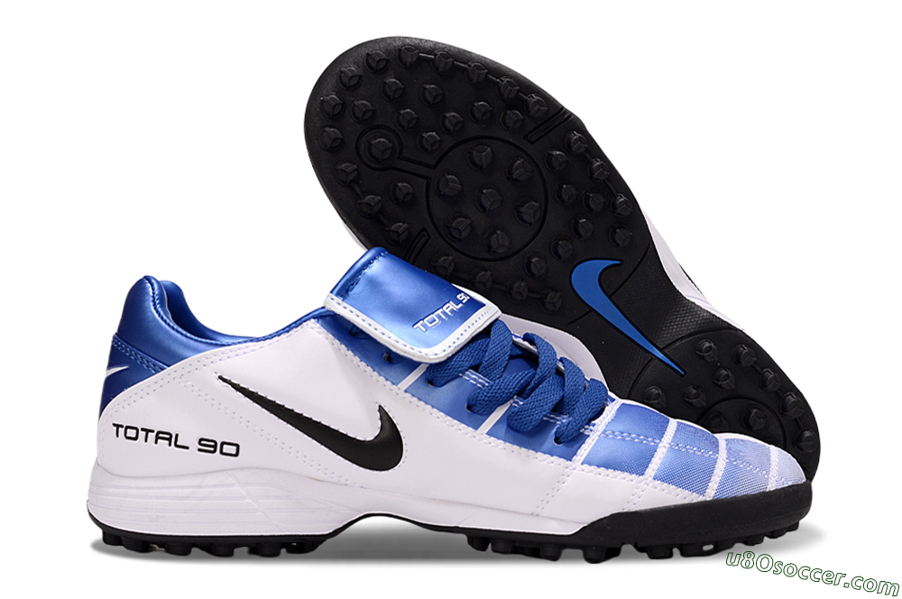 Nike Total 90 III TF Artificial Turf Soccer Shoes - Blue/White/Black 1