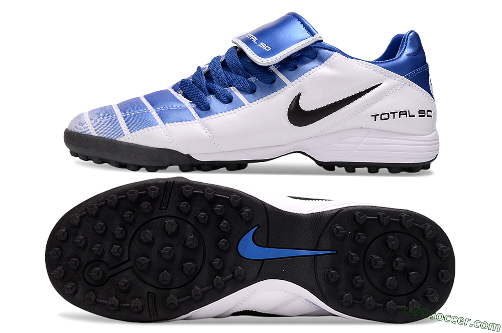 Nike Total 90 III TF Artificial Turf Soccer Shoes - Blue/White/Black 0