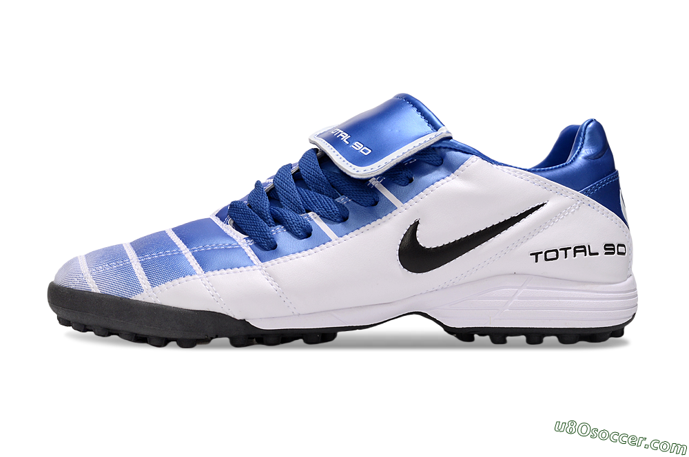 Nike Total 90 III TF Artificial Turf Soccer Shoes - Blue/White/Black 2