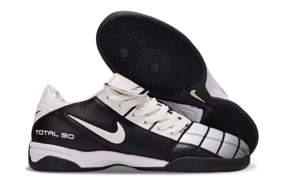Nike Total 90 III IC Indoor & Futsal Soccer Shoes - Silver/Black/White